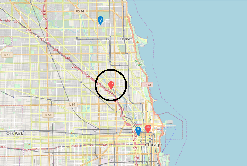 Things Network Chicago Gateways Map